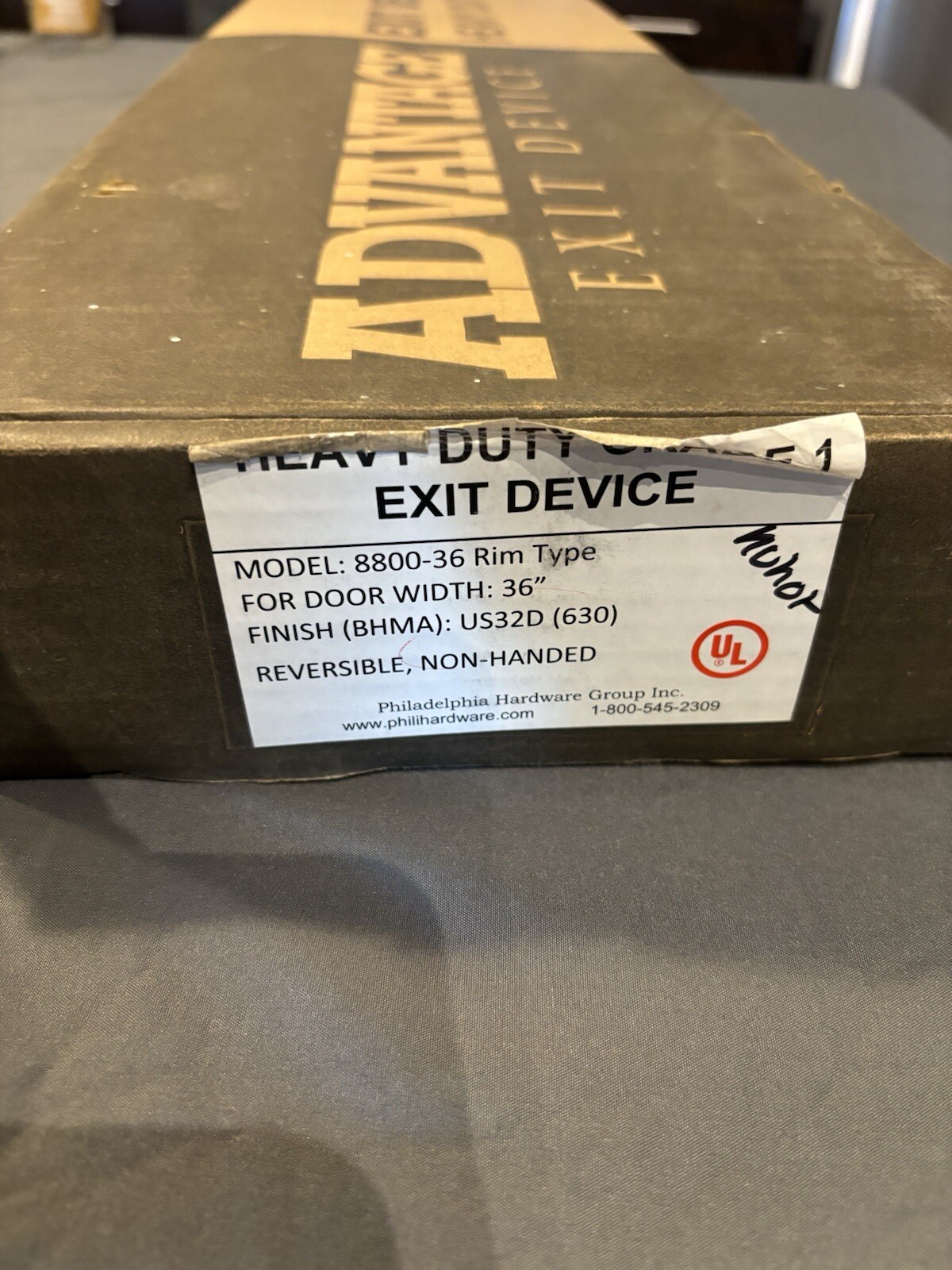 Rim Exit Device 36” Heavy Duty S. S; NIB