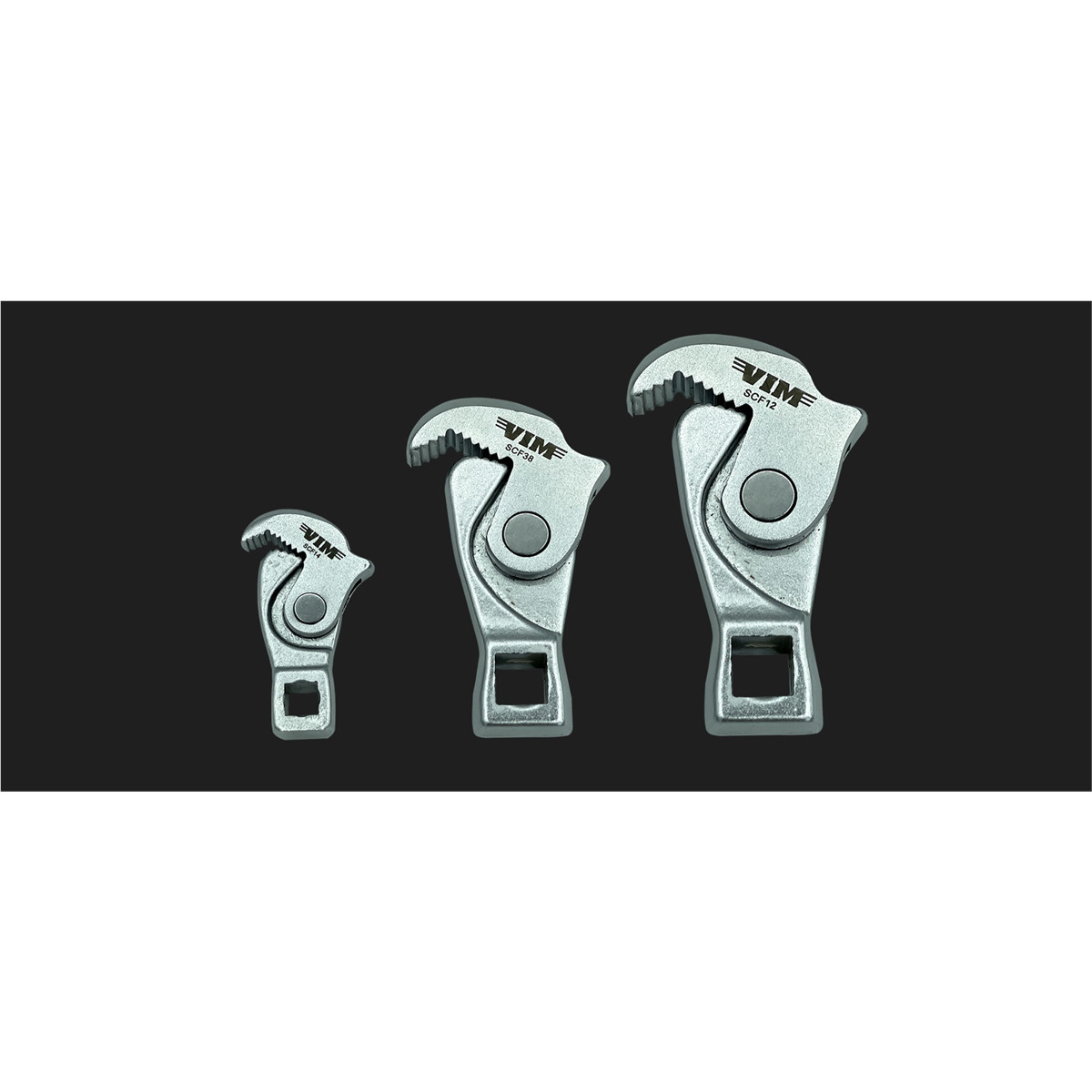 SCF100 VIM Tools 3 Piece Spring Loaded Crowfoot Wrench Set (1/4 Inch – 3/8 Inch