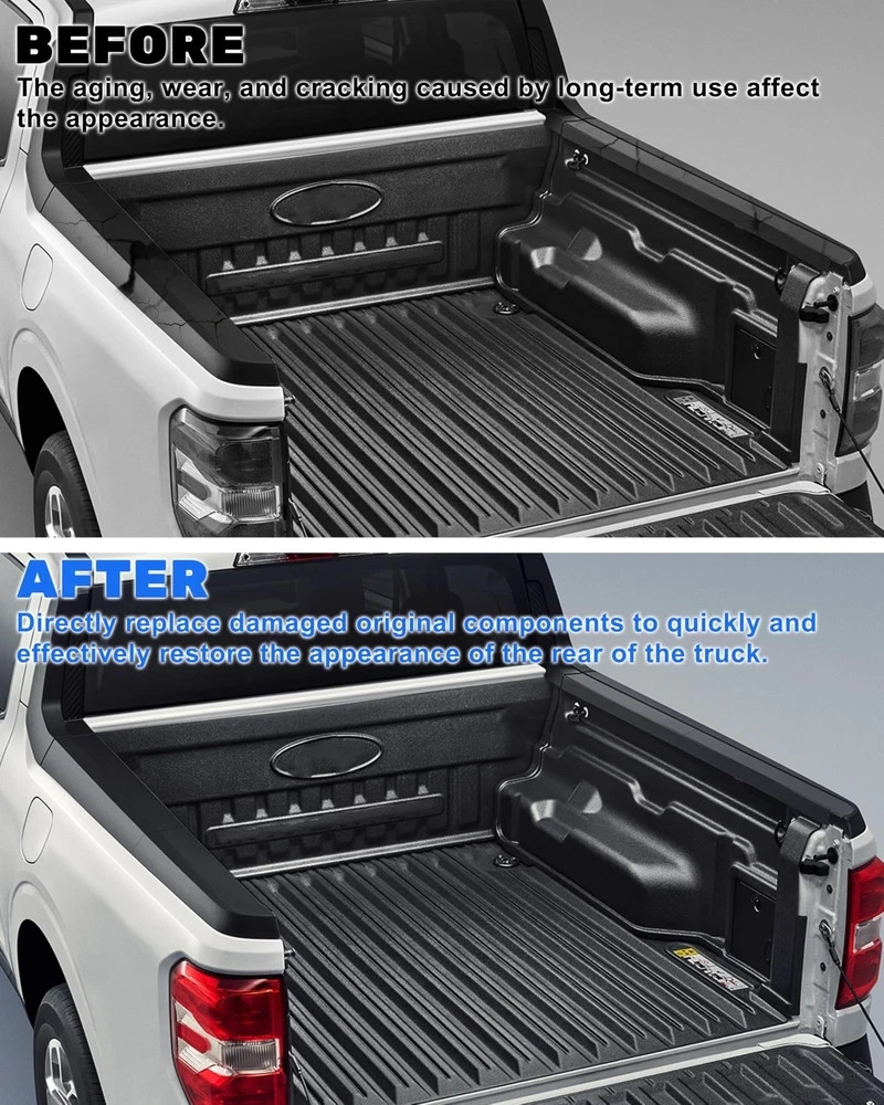 Truck Bed Side Rail Cap Cover for 2022 2023 2024 2025 Ford Maverick, OE Style…