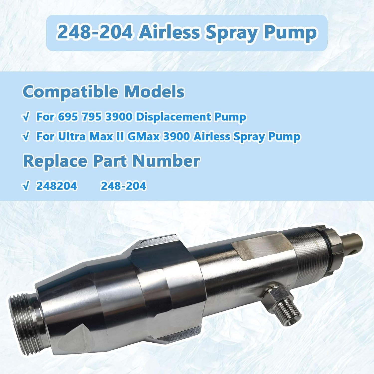 Airless Spray Pump for Graco Ultra Max II 695 795 Gmax 3900 Replace 248-204