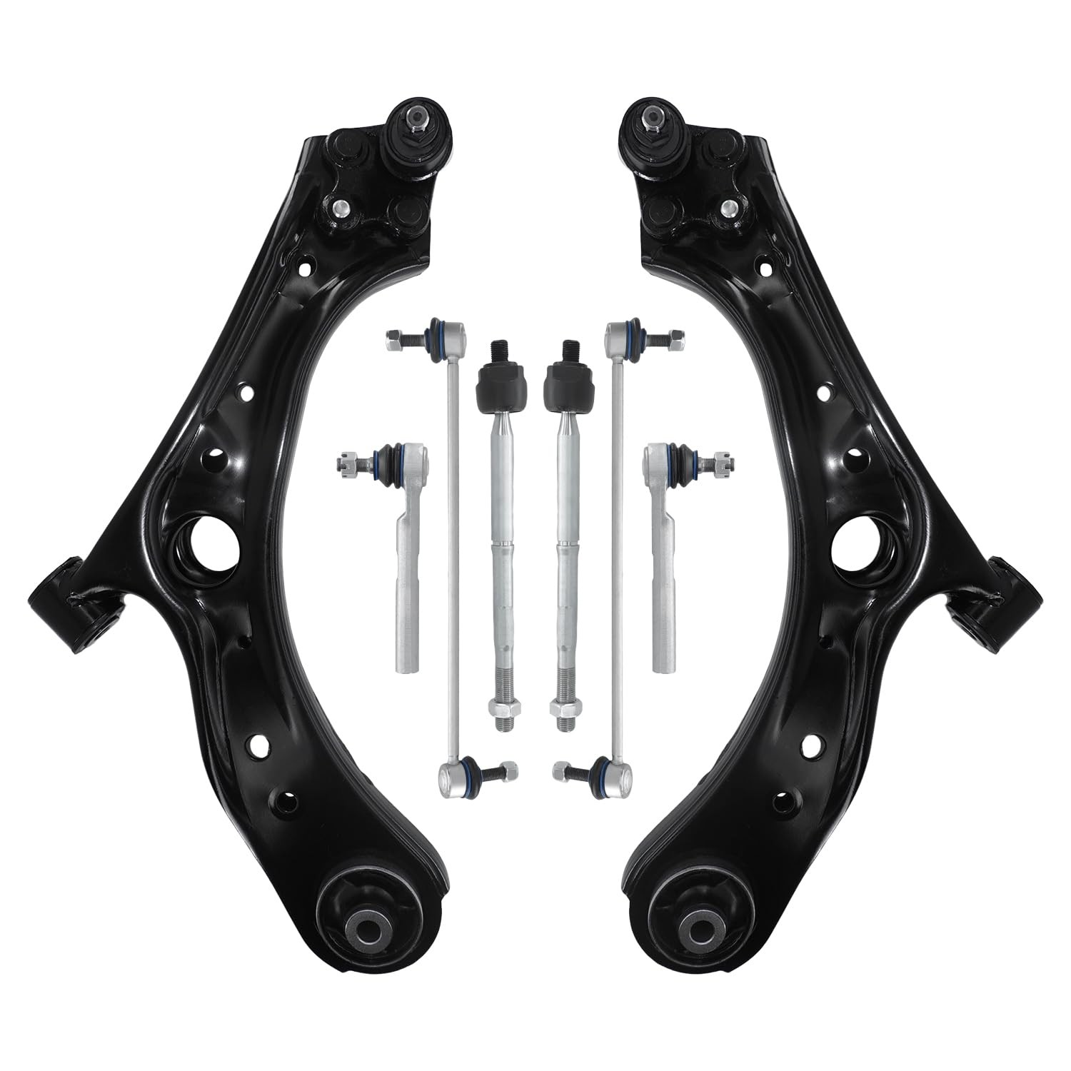 8Pcs Front Lower Control Arm Ball Joint Sway Bar Tie Rod 2016-2021 Honda HR-V