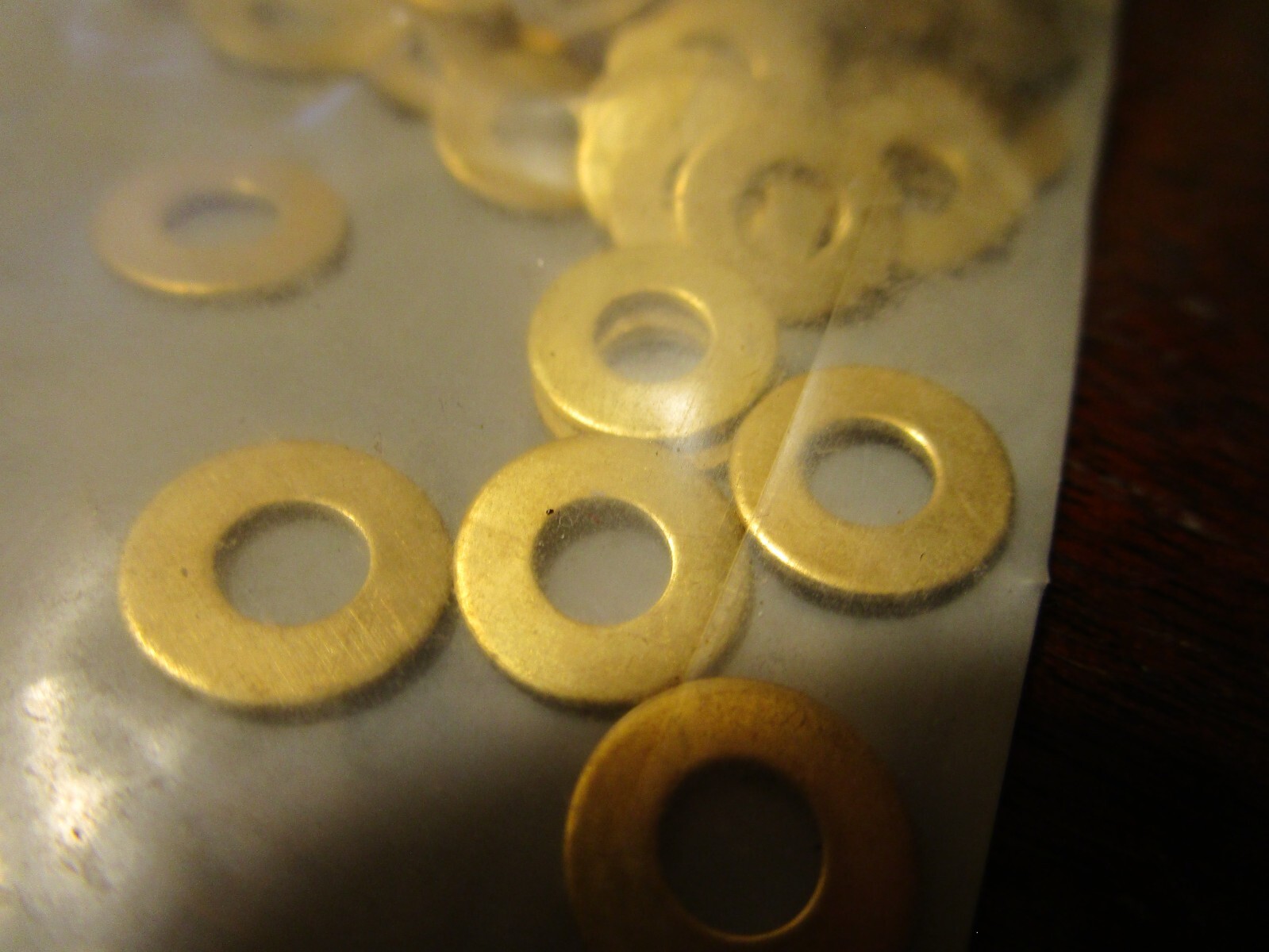 #8 Brass Small OD Flat Washer QTY 100