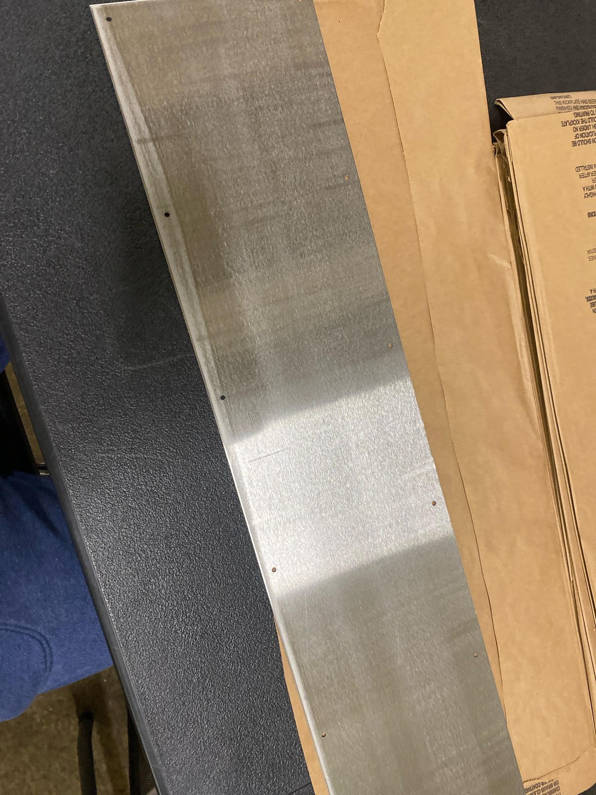 Hager 051954 Door Protection Plate US32D 8″x34″ 0.050″ Gauge, No Bevel