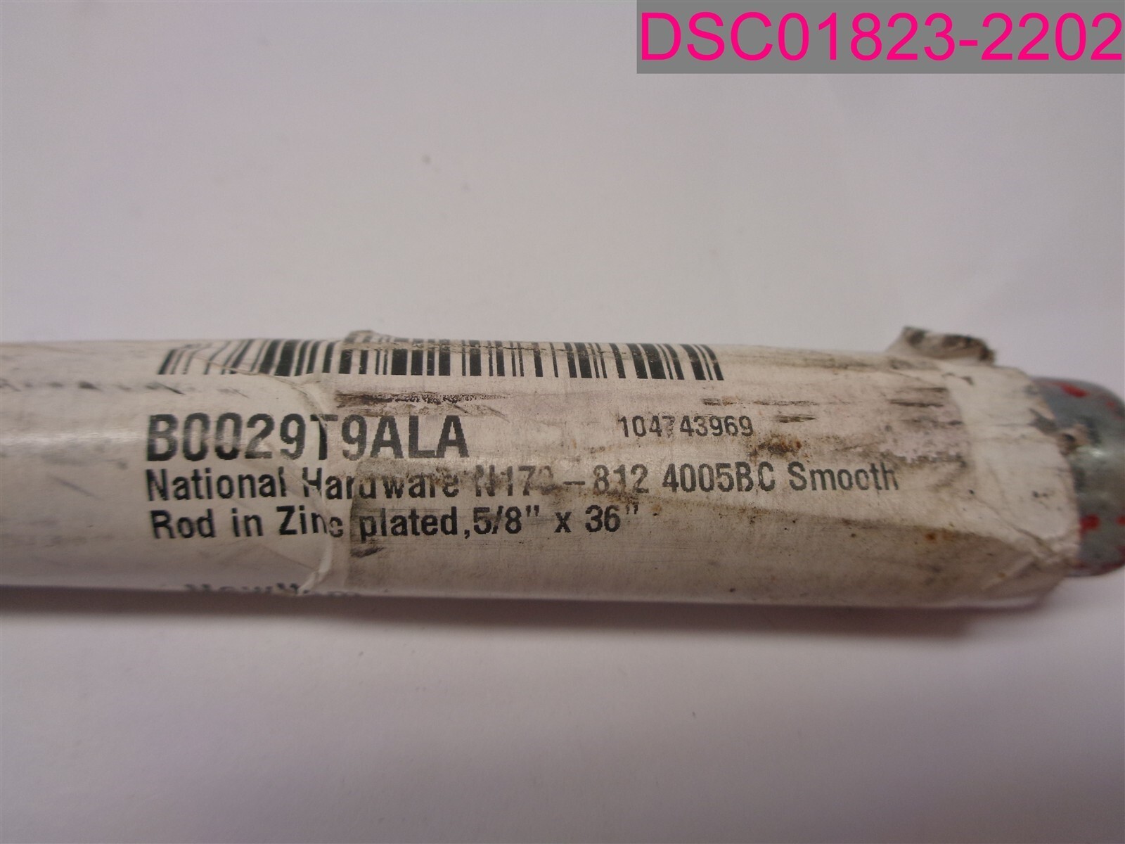 National Hardware N179-812 Smooth Round Rod Zinc Plated Steel 5/8″ x 36″