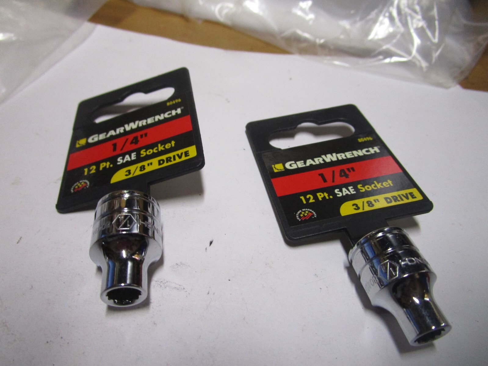 GEARWRENCH 3/8″ Drive, 1/4″ SAE Socket, 12 Points QTY 2