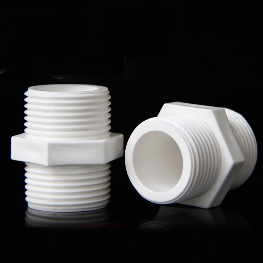 PVC Pipe Fitting Hex Equal Nipple BSP 1/2″ to 2″ Male Thread Plumbing Connection