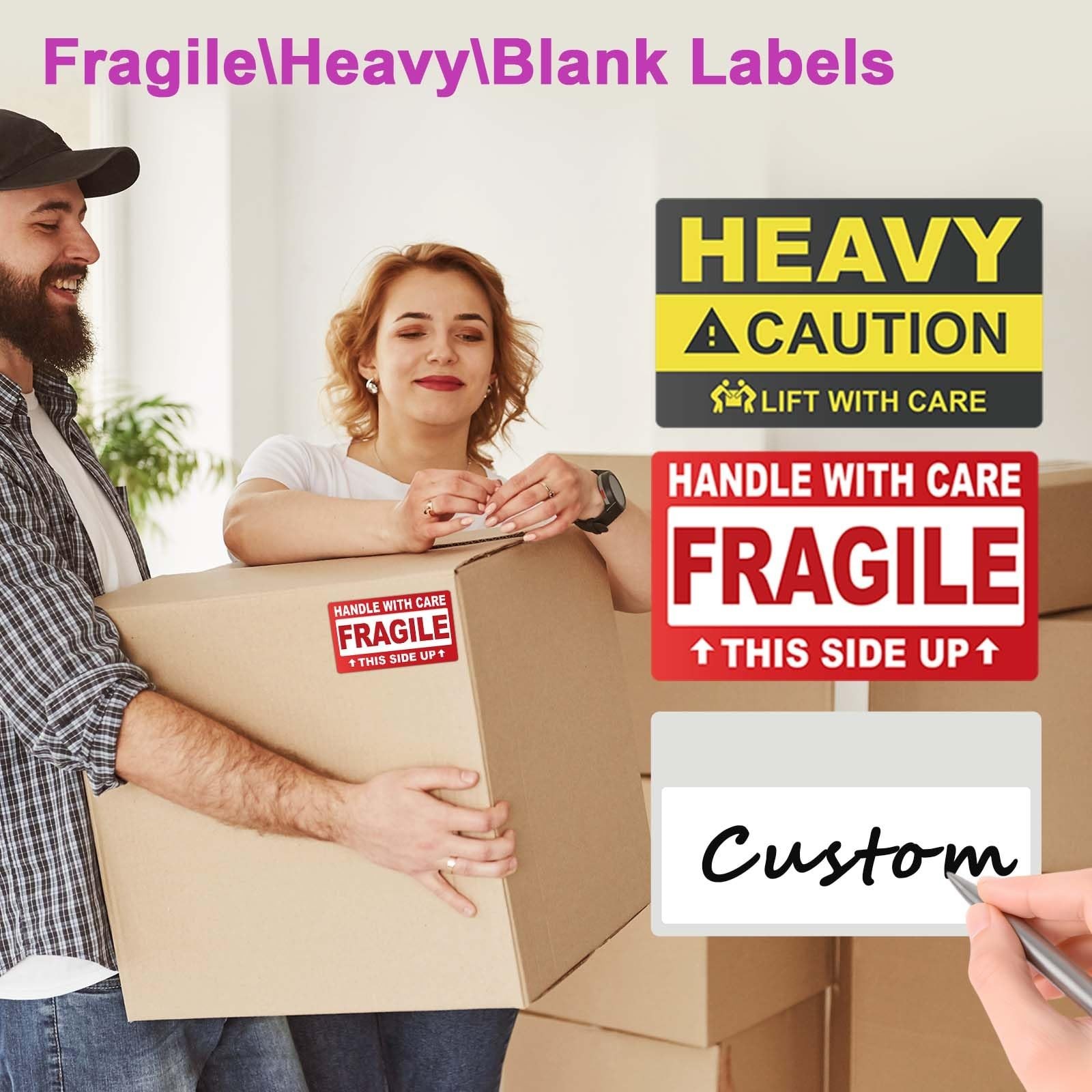 440 Count 3.5″ x 2″ Large Home Moving Packing Labels for 3-4 Bedroom House, 1…