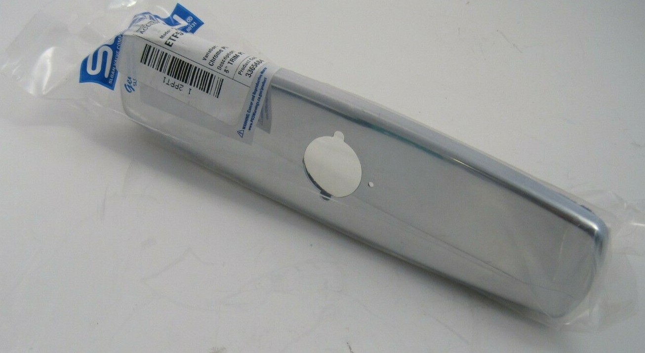 SLOAN ETF510A 8″ Chrome Trim Plate – Single Hole – 3365684 – Prepaid Shipping