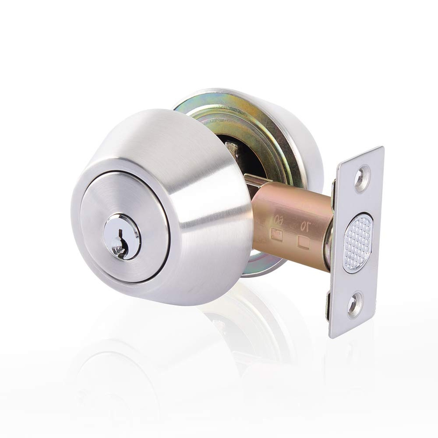 Double keyed Deadbolt Lock – Keyed on Both Sides, 2-Way Adjustable Cylinder D…
