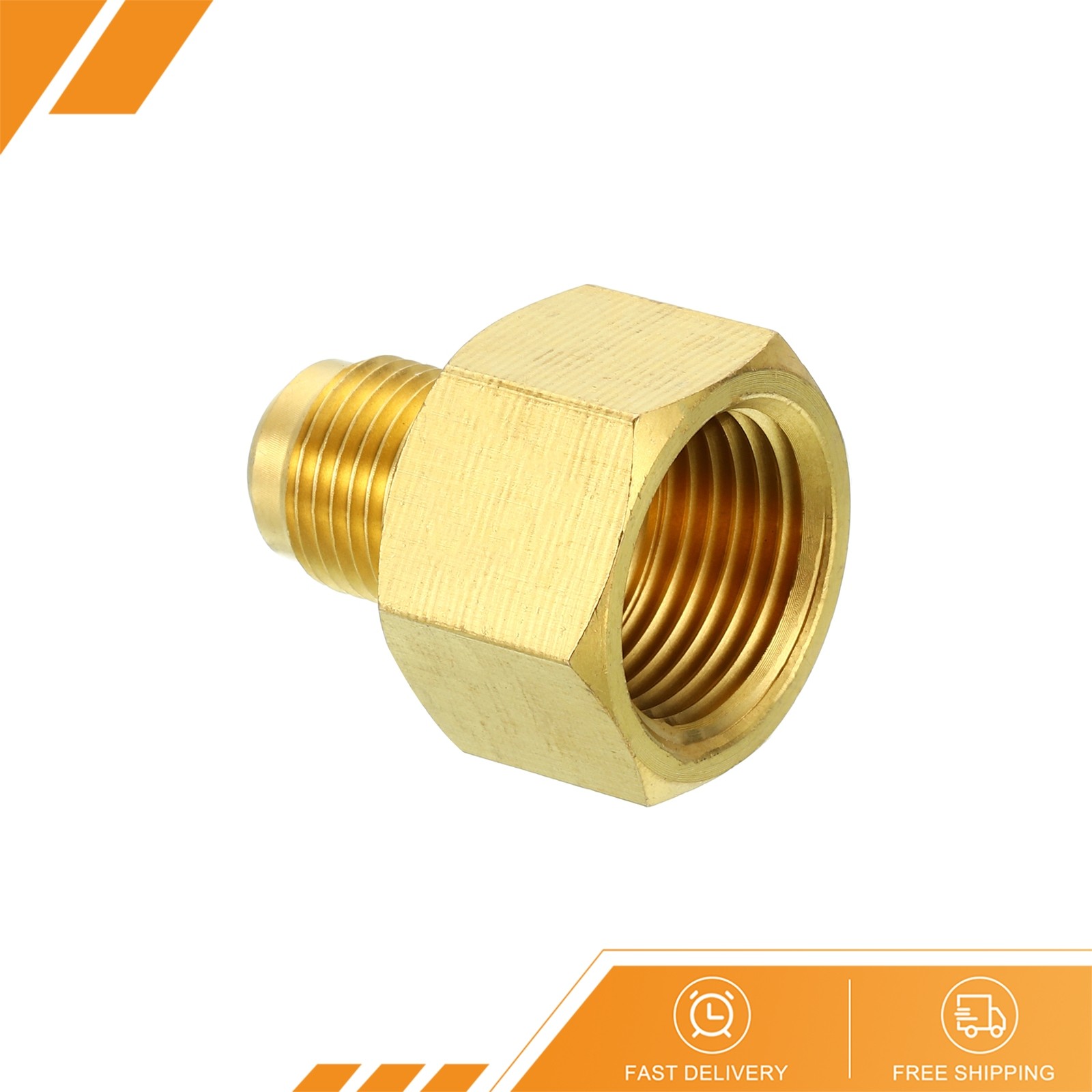 1Pcs 5/8″ Female Flare x 3/8″ Male Flare Connector Brass Adapter Reducing