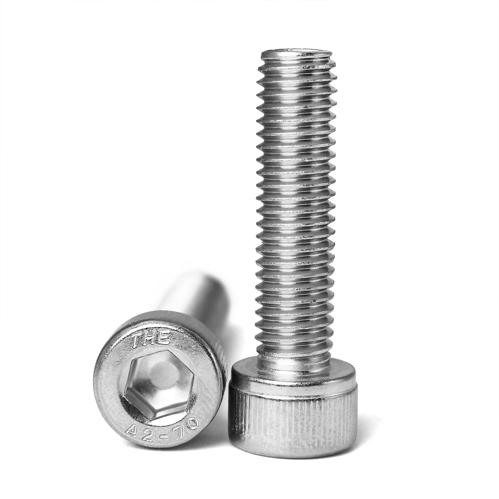 M6-1.0 x 60mm Socket Head Cap Screws Bolts, 304 Stainless Steel (A2-70), Alle…