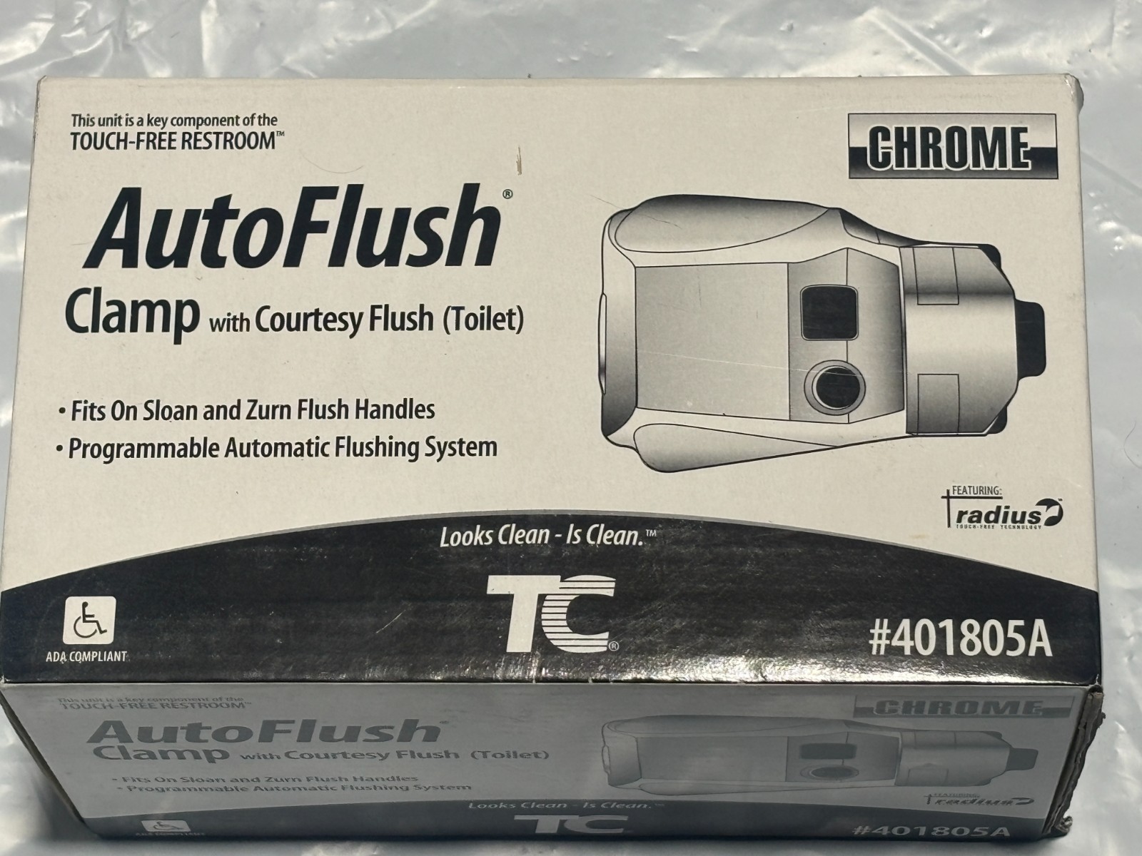 AutoFlush Unit Clamp w Courtesy Flush for Urinal For Sloan/Zurn Handle #401805A