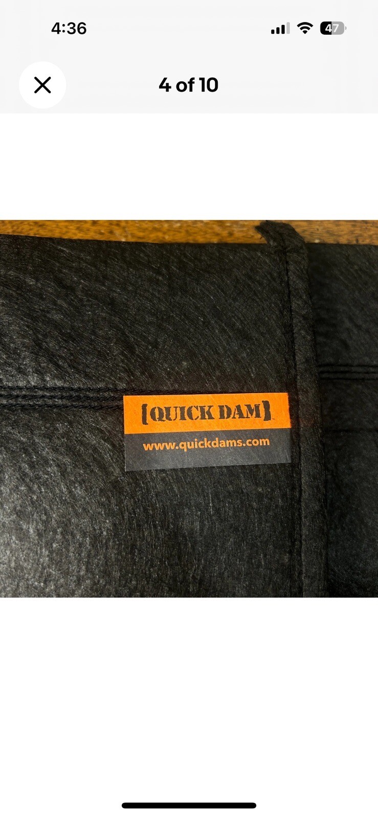 Quick Dam Qd610-12 Flood Barrier,10 Ft.L,3-1/2″H,Pk12