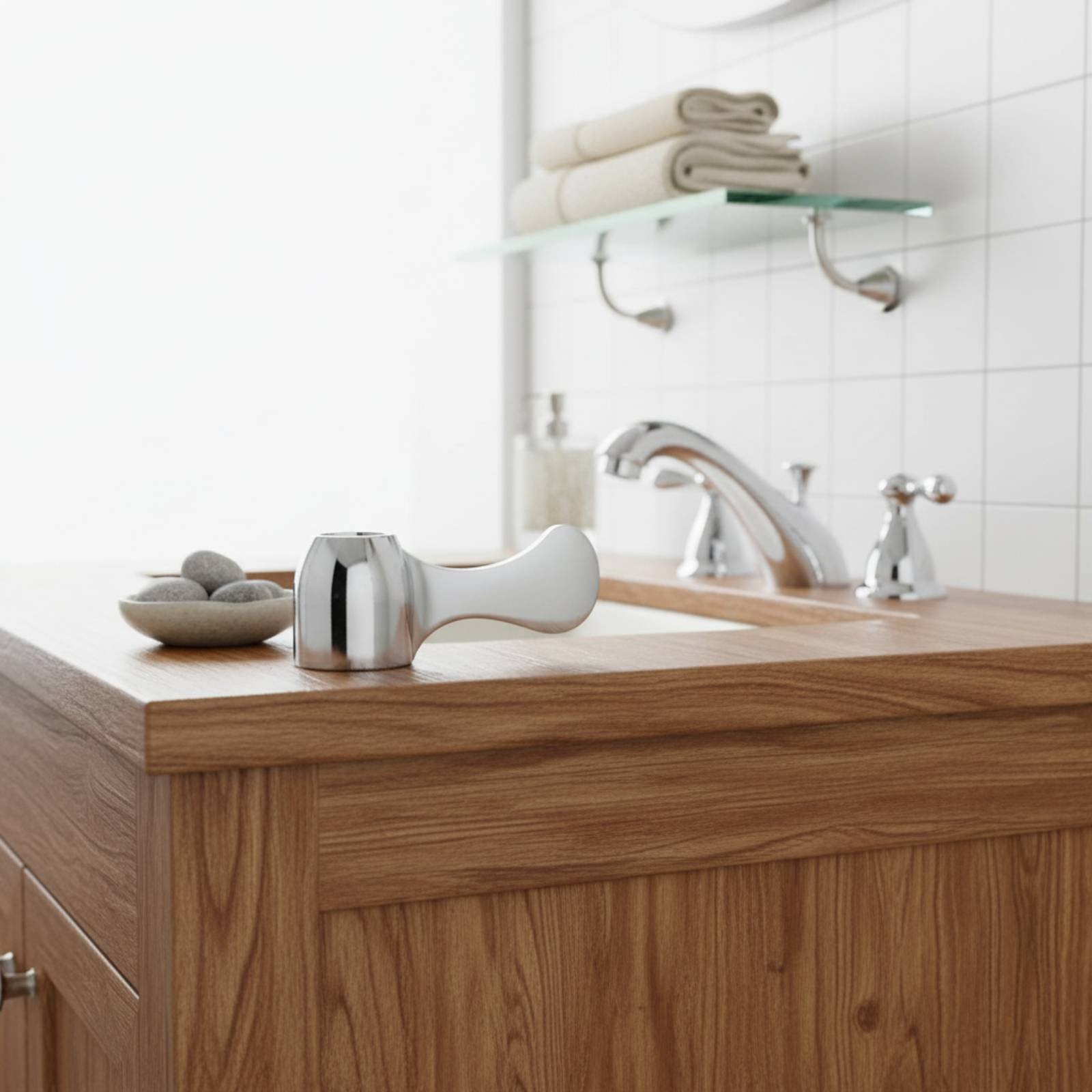 Replacement Faucet Handle Resistant Single Lever Tap Handle Long-Lasting