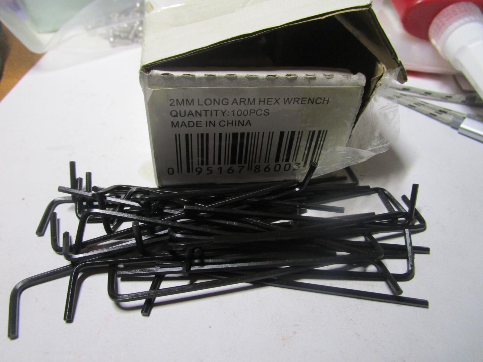 2mm DIN 911 Hex Drive Long Arm Standard L ORMADUS® Hex Key QTY 84