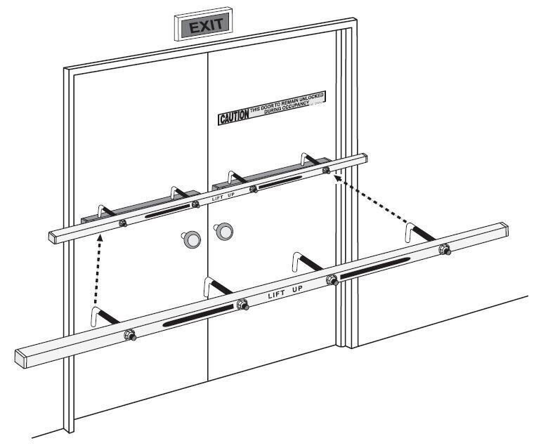 Exit Security SB-01-0072 Security Bar for 72″ Outswing Double Door
