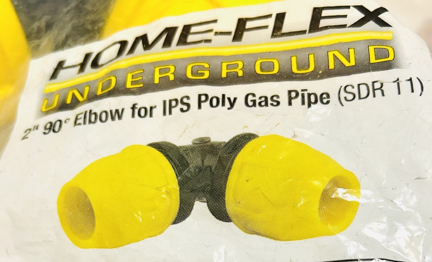2 In. 90 Degree Elbow For Underground IPS Poly Gas Pipe (SDR11)