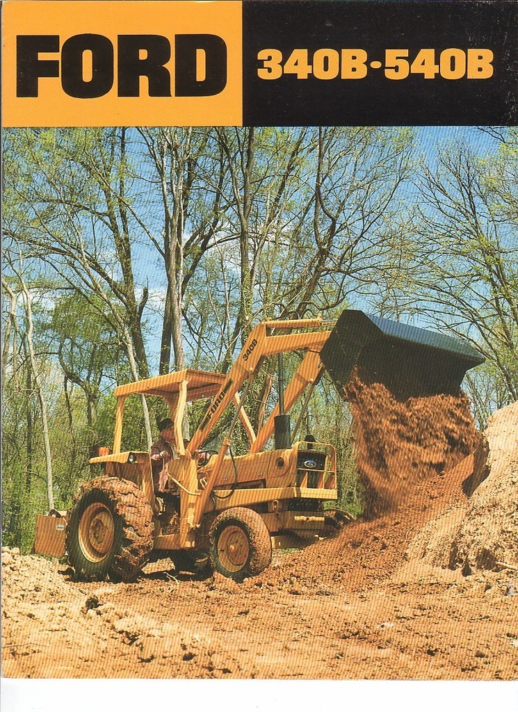 Equipment Brochure – Ford – 340B 540B 765 – Tractor Loader Backhoe c1985 (EB361)