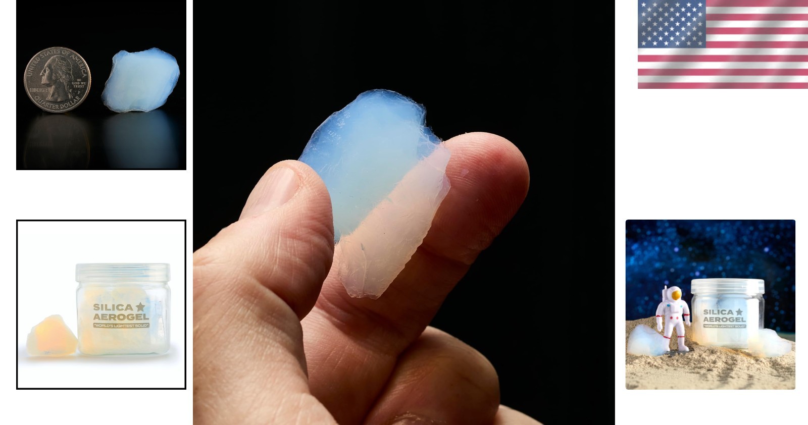 Translucent Silica Aerogel, Lightest Solid for Insulation and Science Projects