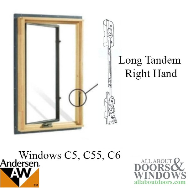 Andersen Window Tandem Sash Lock Right Hand Long Flush Mount Lock