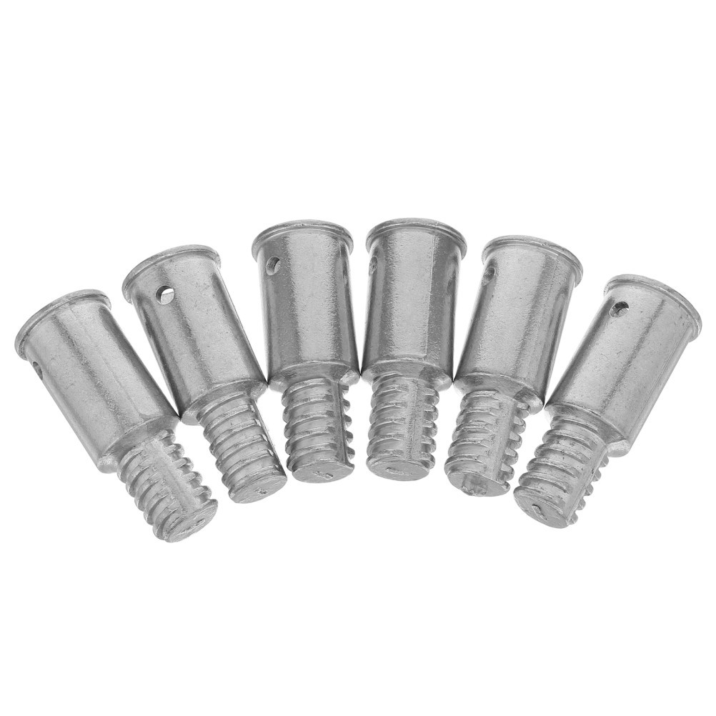 6 Pcs Extension Pole Repair Kit Mop Threaded End Replacement Broom Handle Tip