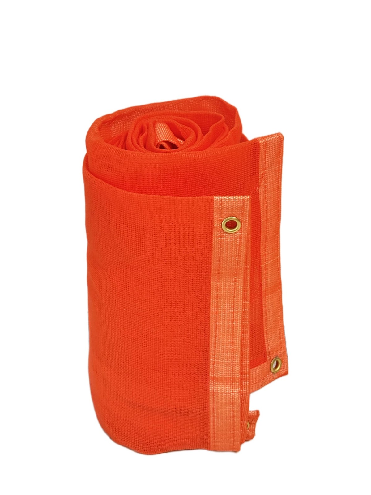 Zeluga 24-552-0608 220GSM Heavy Duty Orange Mesh Tarp – 6′ x 8′ Reinforced Ri…
