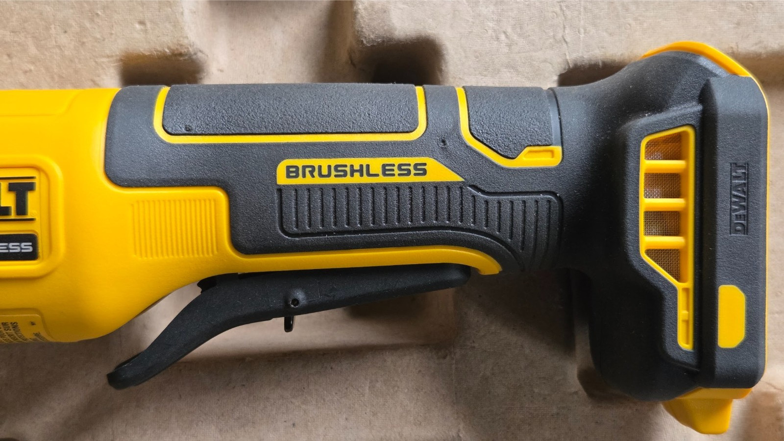 Returned A: DEWALT DCG408B 20V MAX Brushless 4-1/2 in. Angle Grinder (177-QCL)