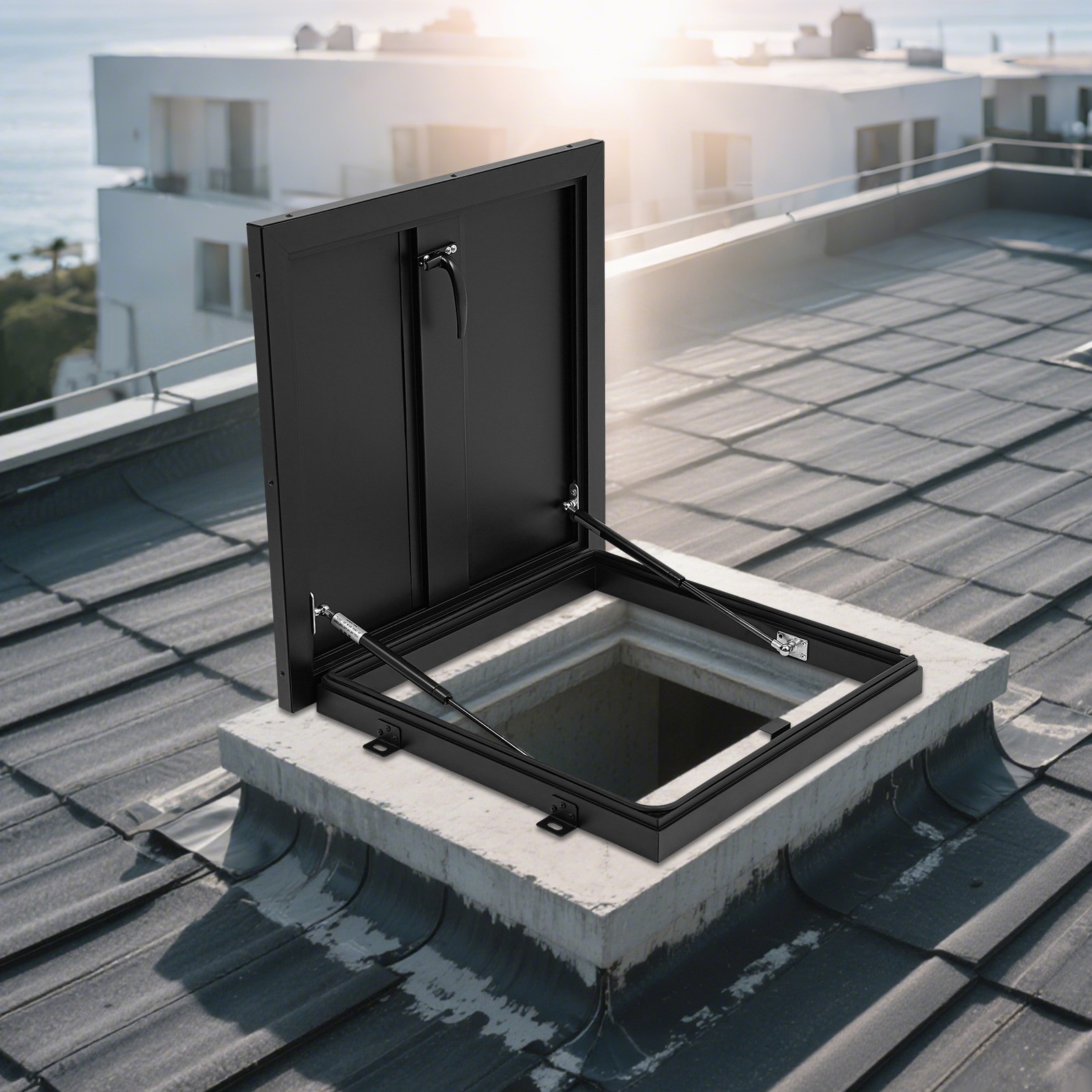 Roof Hatch Modern Roof Access Hatch 50*50cm Roof Security Door 19.7 x 19.7 inch