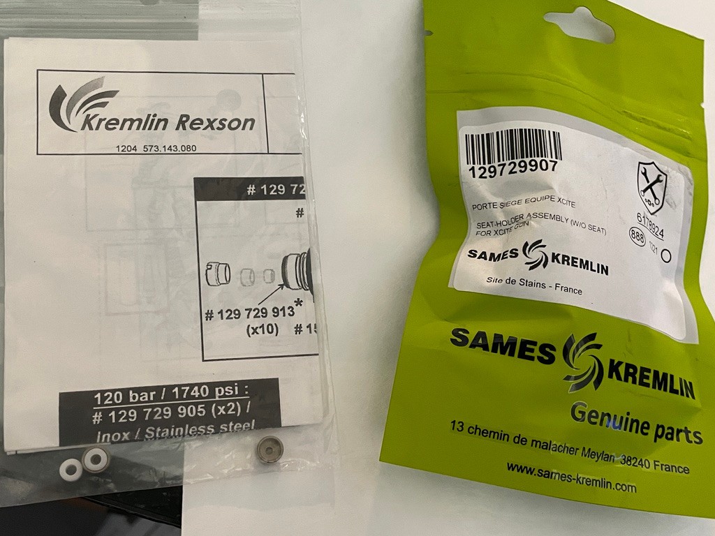 SAMES KREMLIN XCITE GUN DIFFUSER 129-729-907 + PACK OF 2 SEATS 129-729-905