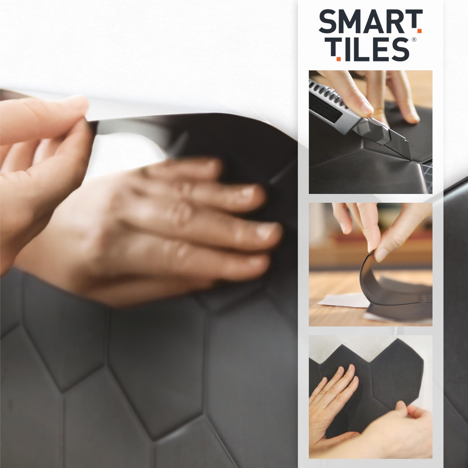 Smart Tiles SMART TILES Peel and Stick Backsplash – 5 Pack of 5, Sefrou Green
