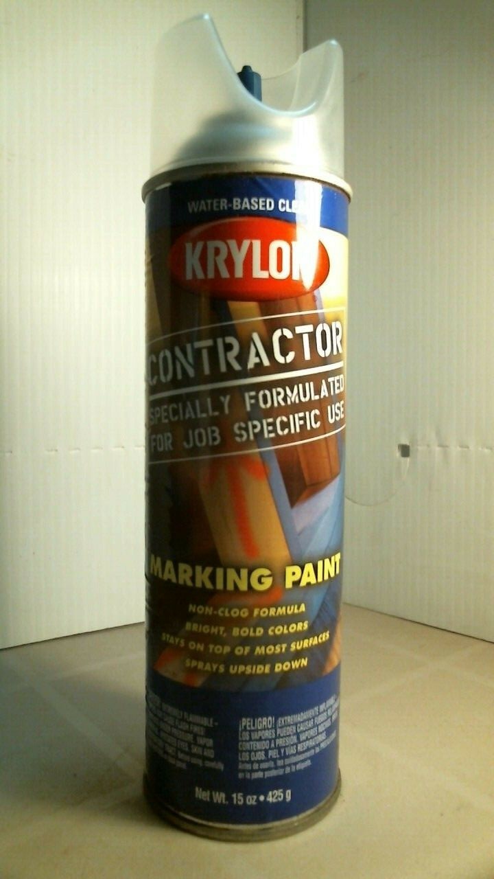 Krylon 07312 Contractors Marking Paint, Water-Based Clear, Free Shipping
