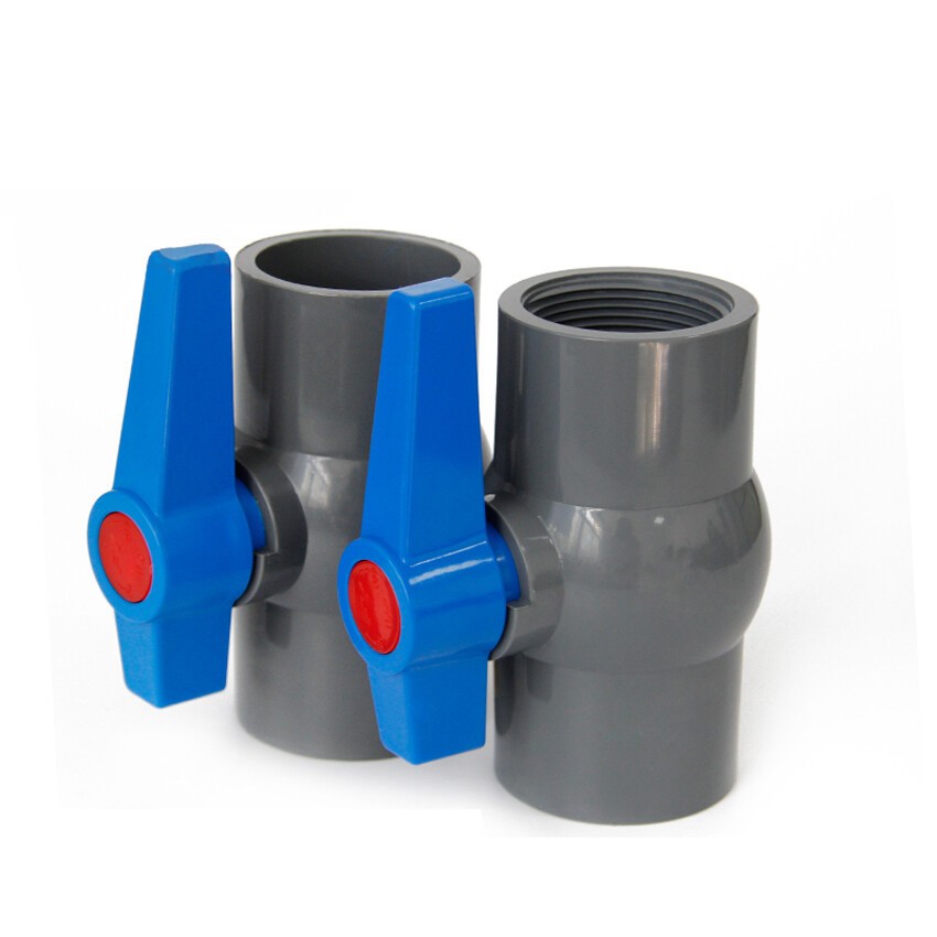 PVC Ball Valve Female Thread Or Solvent Weld,For Water Pipe 20/25/32/40/50/63mm