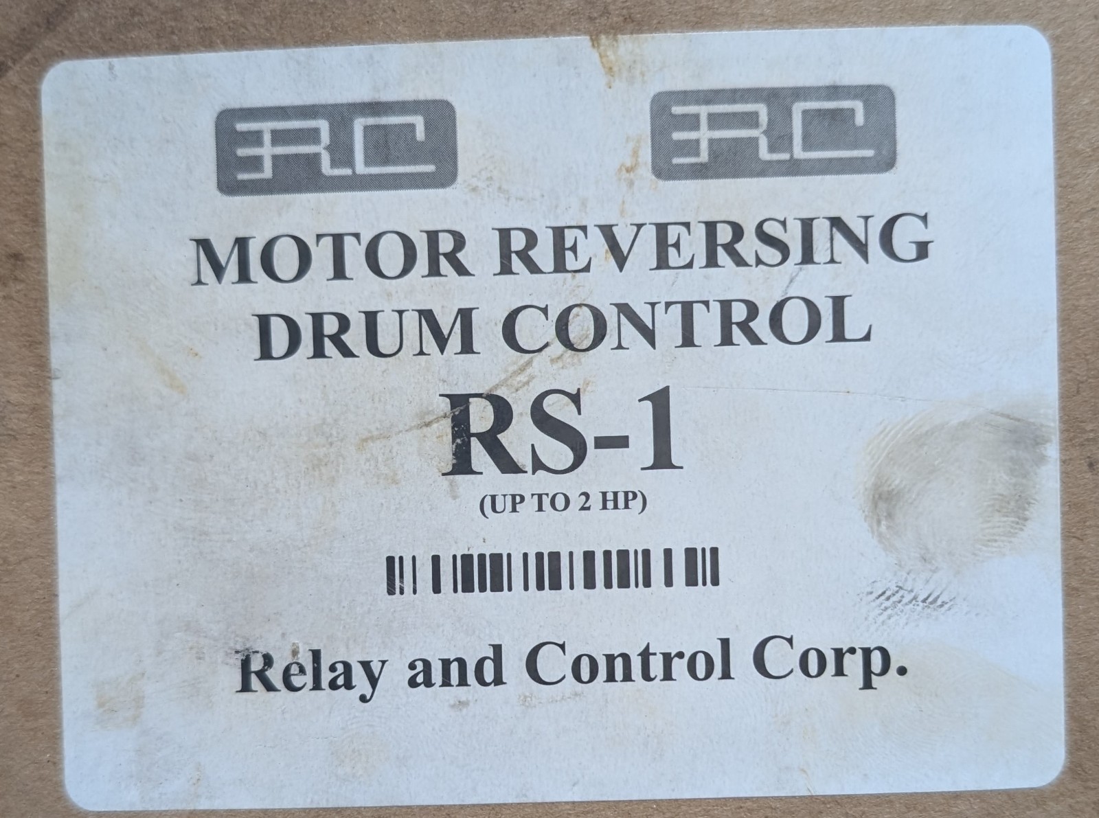 Relay And Control RS-1 Single Phase 2hp Reversing Drum Control Brand New