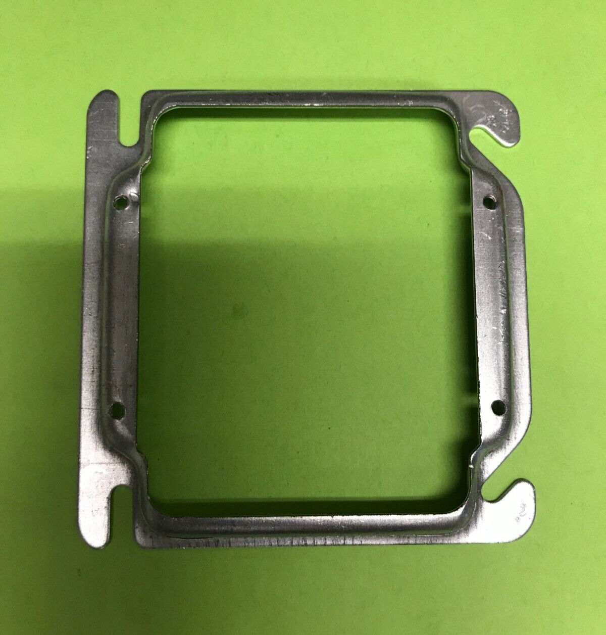 Bowers 404-C 4×4 4S Square Electrical Box 5/8″ Raised Mud Plaster Ring 2-Gang
