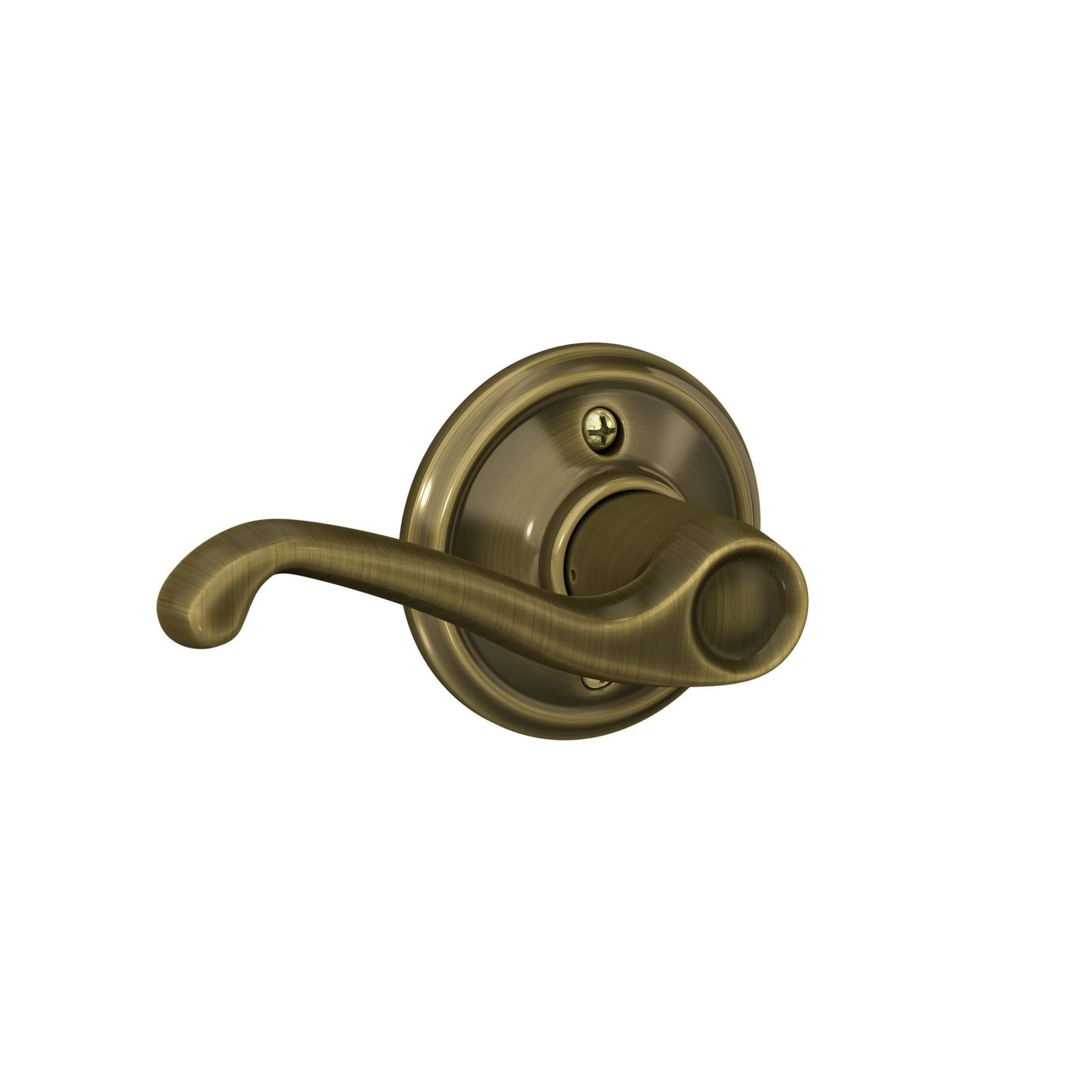 Schlage F170 FLA 609 RH Right Handed Flair Door Lever, One Sided Non-Turning …