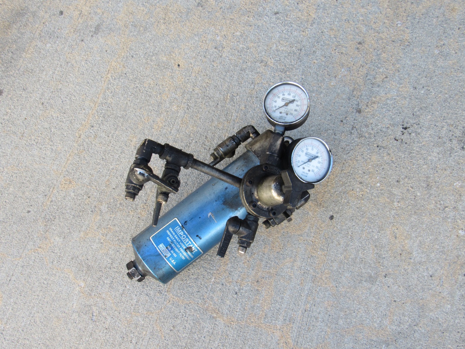 Binks Oil Water extractor paint regulator separator 86-952 85-200 86-948 filter