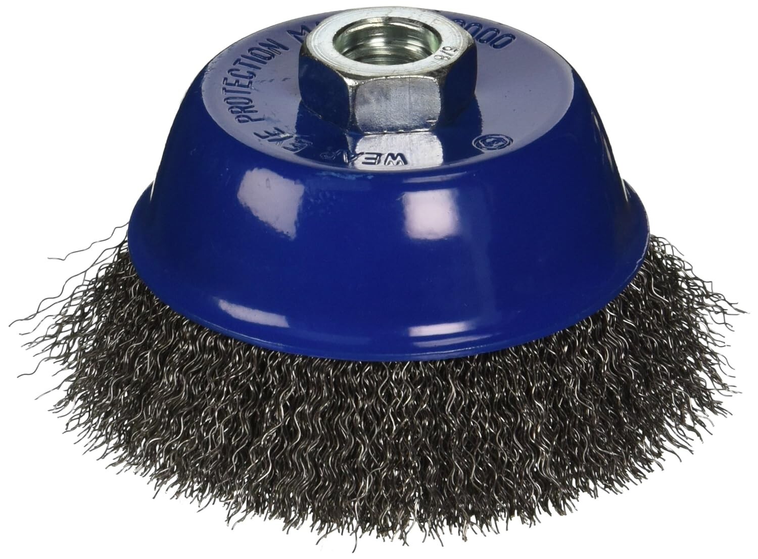 4″ Crimped Wire Cup Wheel Brush 4 PACK For Grinders, 5/8″-11 Threaded Arbor