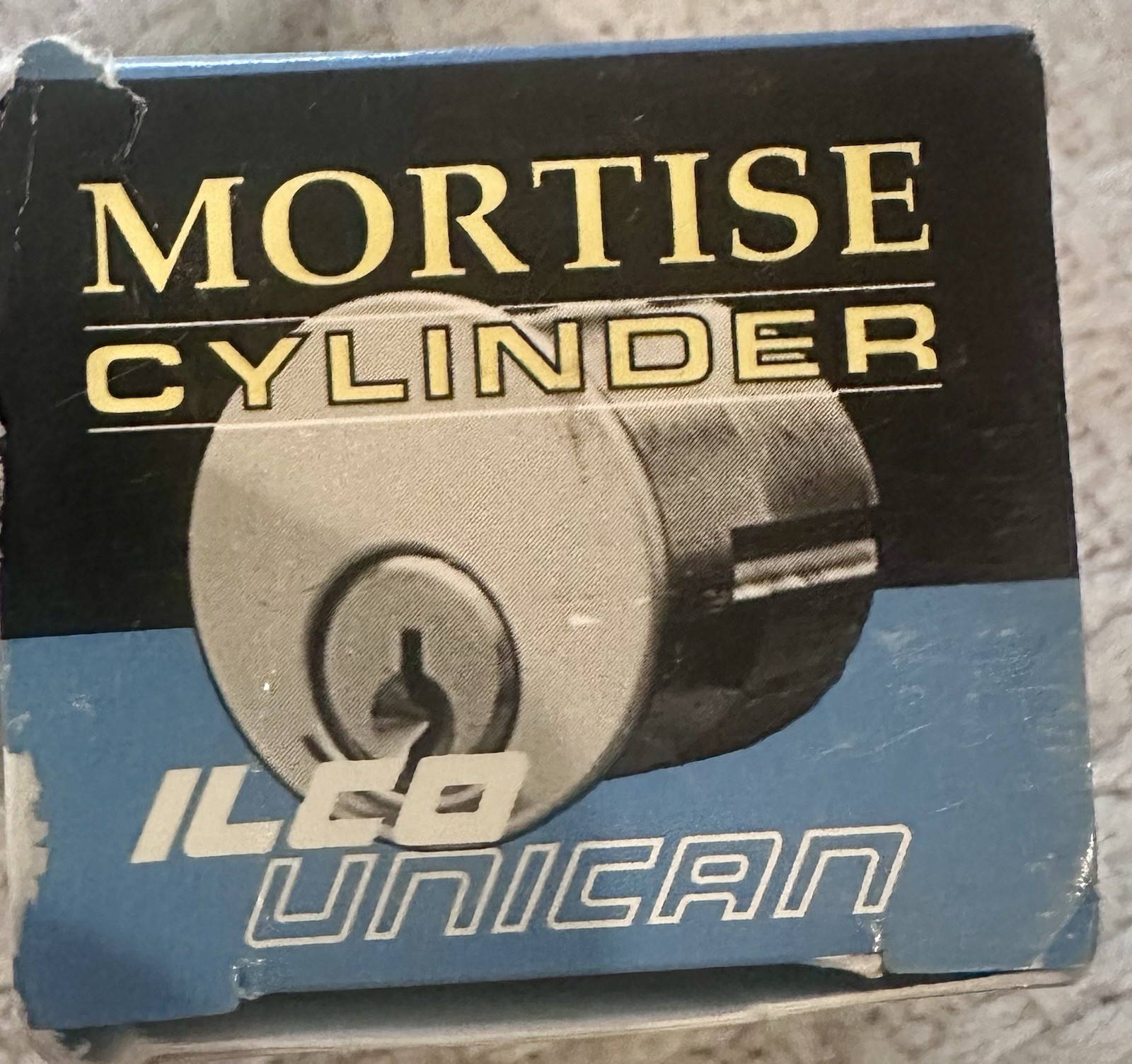 Ilco Unican brass mortise cylinder USA made 1” lock with 2 keys