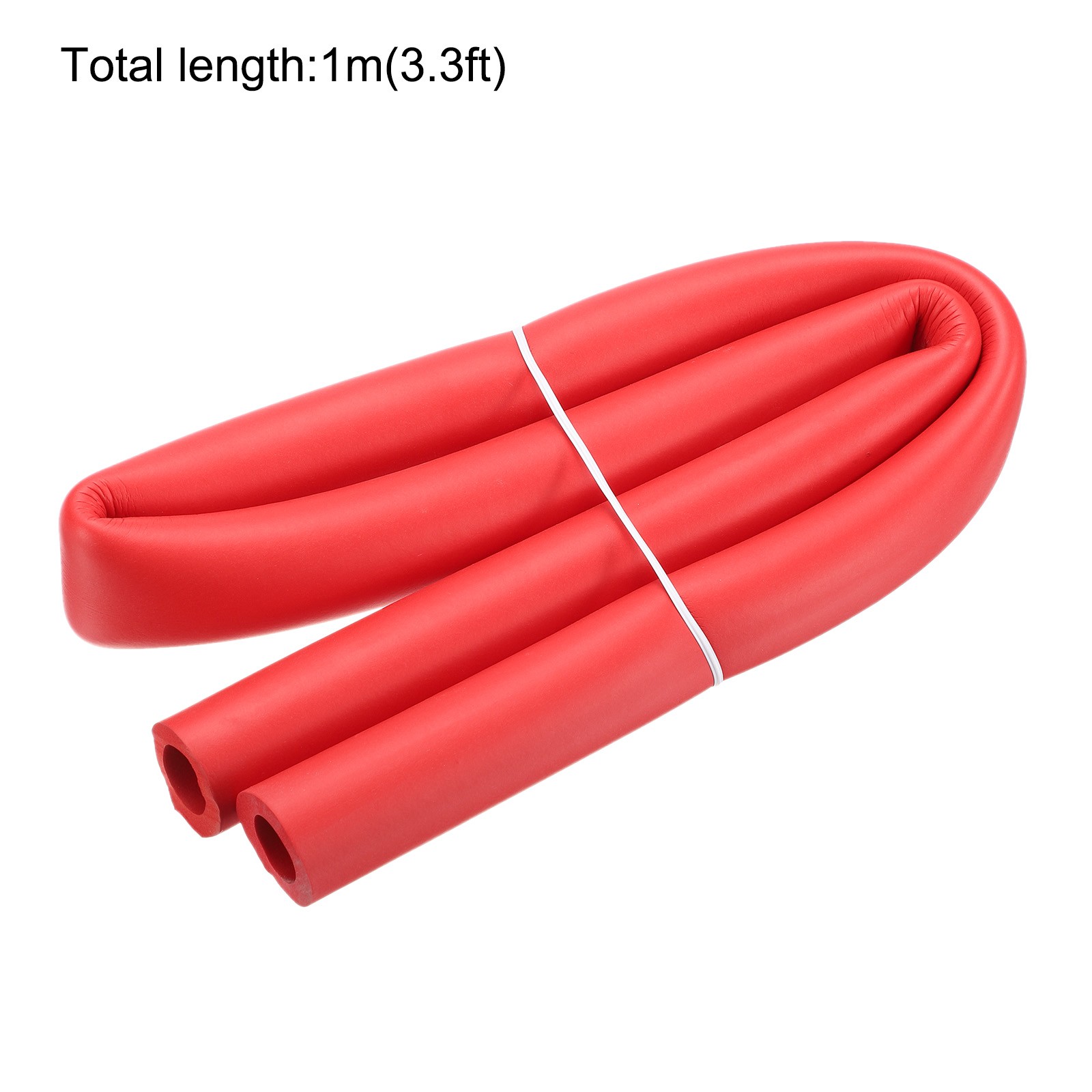 Foam Tubing for Handle Grip Support Pipe Insulation 18mm ID 28mm OD 1m, Red