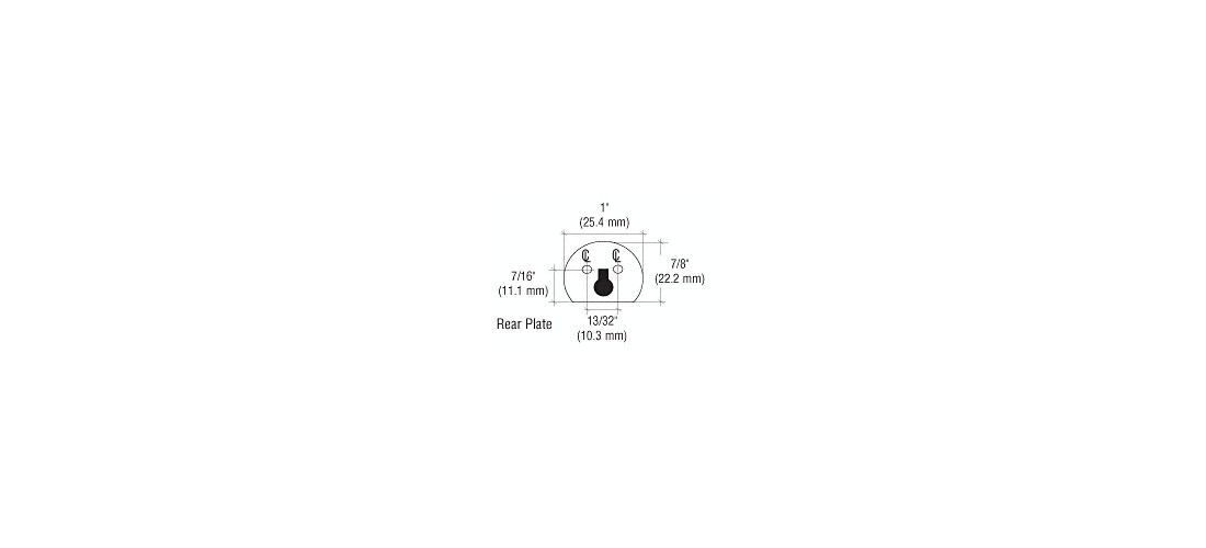 CRL D802C Chrome Randomly Keyed Universal Plunger Lock