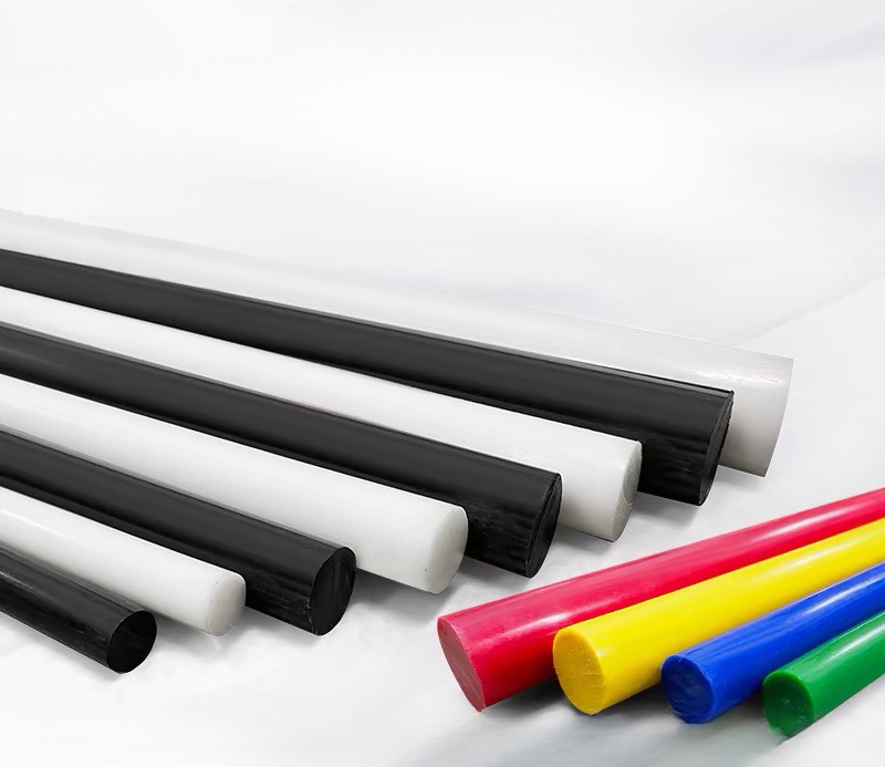 10PC POM rod Black and white Diameter 4-10 mm Length 500mm