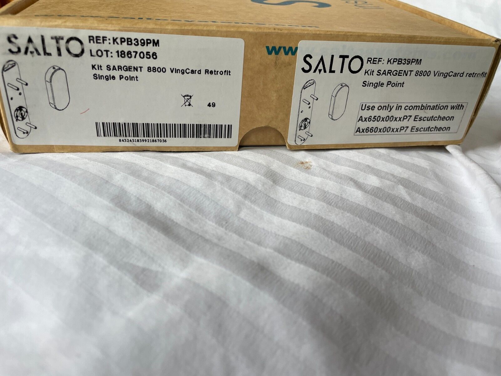 SALTO KPB39PM Kit Sargent 8800 vingCard Retrom Single Point AX650 &Ax660
