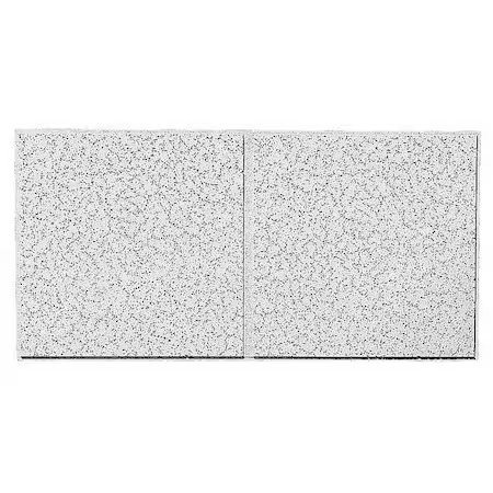 Cortega Ceiling Tile, 24 in W x 48 in L, Angled Tegular, 15/16 in Grid Size, 10