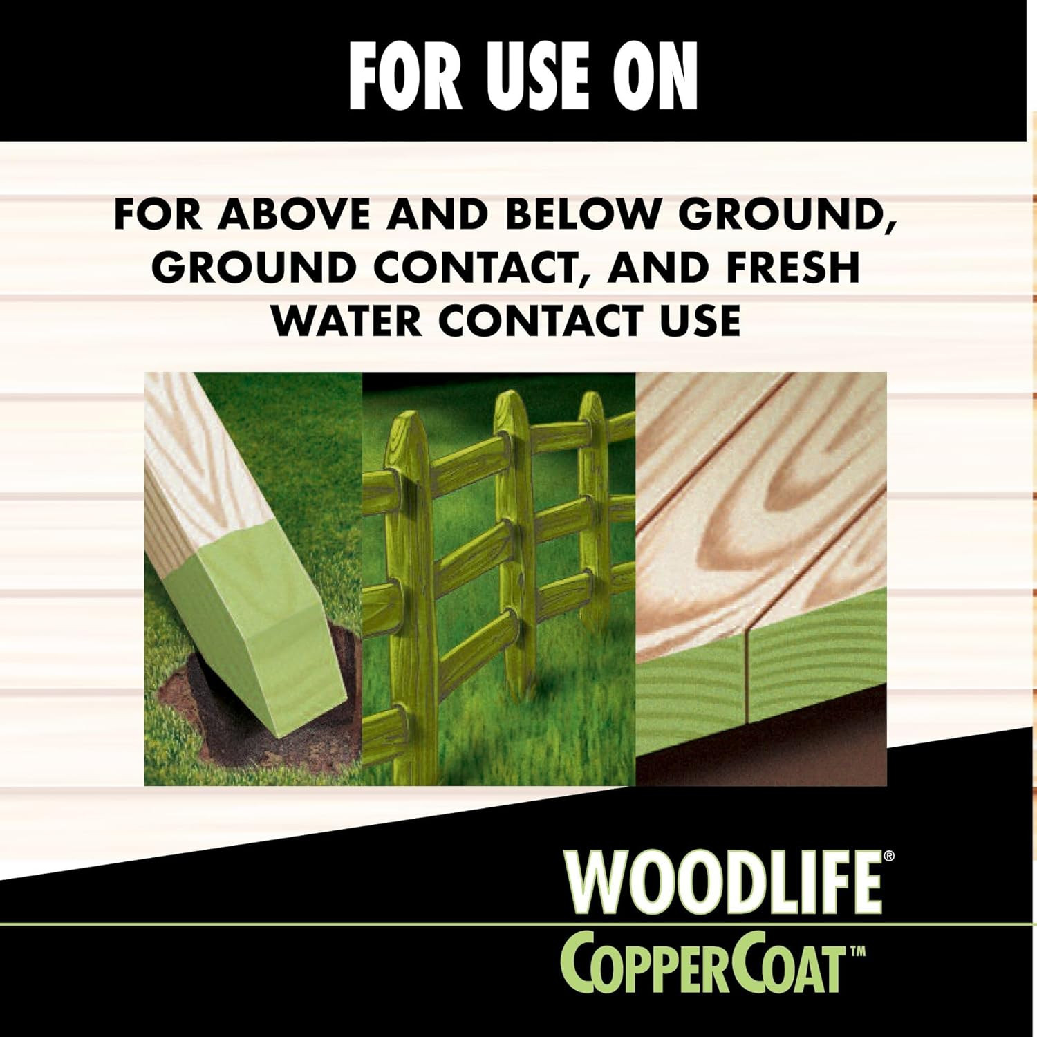WOODLIFE Coppercoat Green Wood Preservative 4-Pack, 0.88 Gallon Each