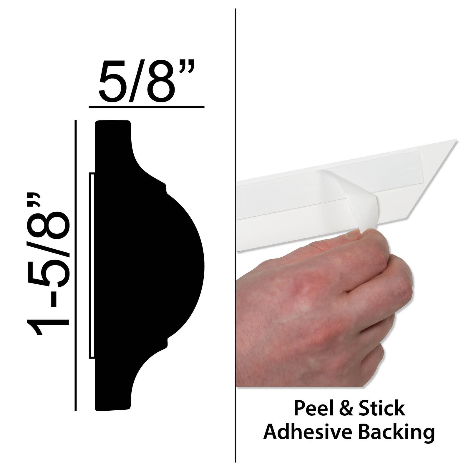 Outwater 18″ X 18″ White Pre-Mitered Wall Box Panel Frame Kit with Adhesive,