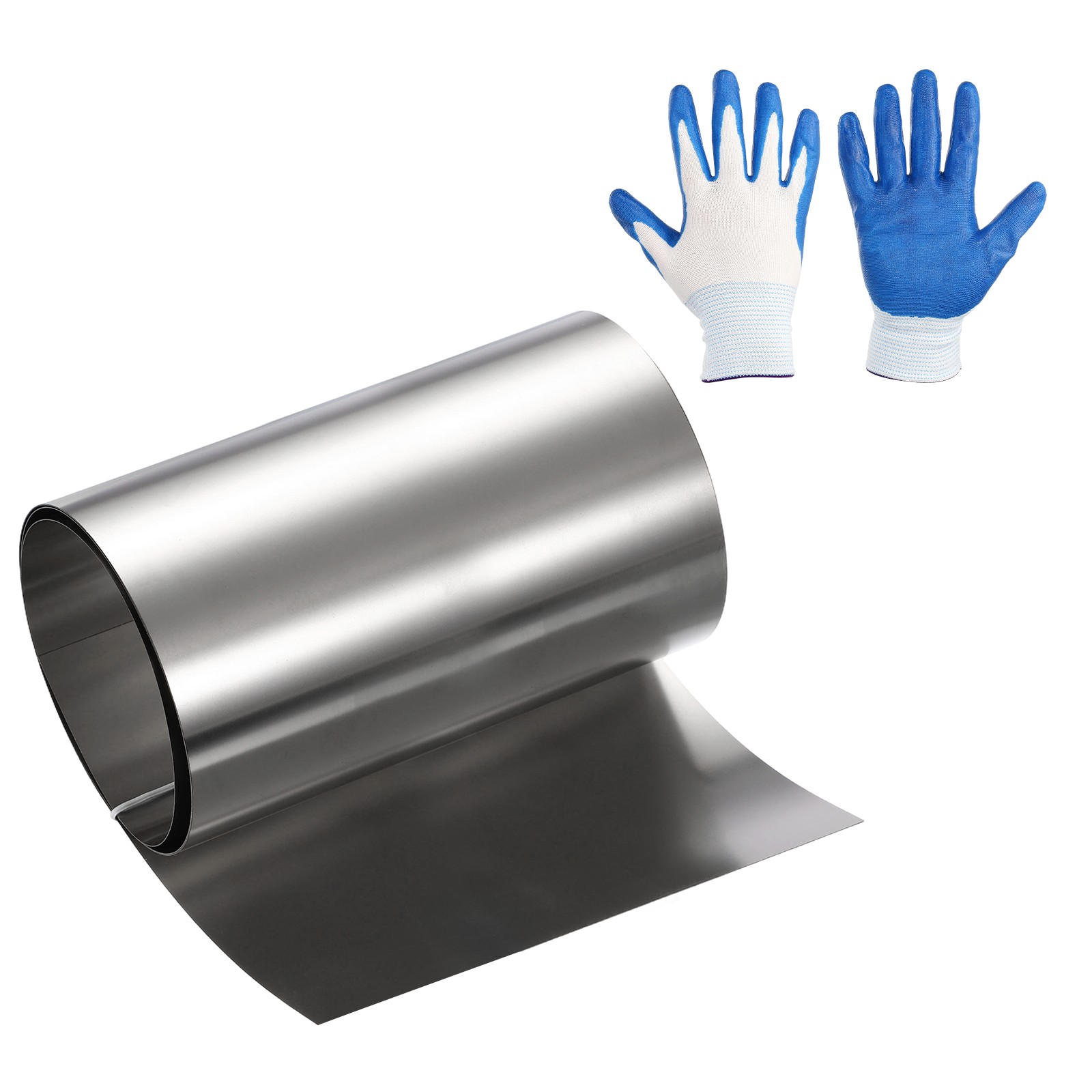 11.8in x 3.3ft Stainless Steel Flashing Roll, 0.2mm Metal Roof Panels