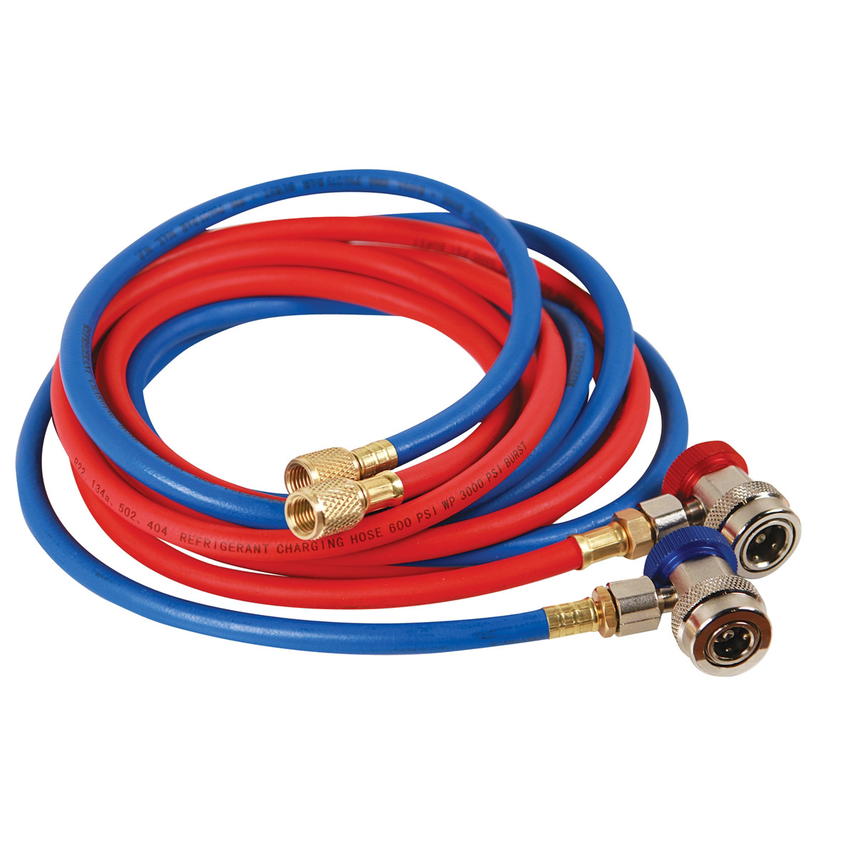 FJC 6448 FJC R-134a Premium Charging Hose and Coupler Set