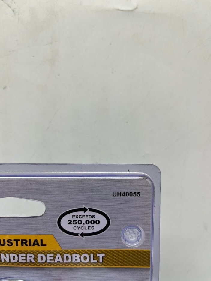 Universal Hardware Industrial Duty Commercial Single Cylinder Deadbolt, Chrome
