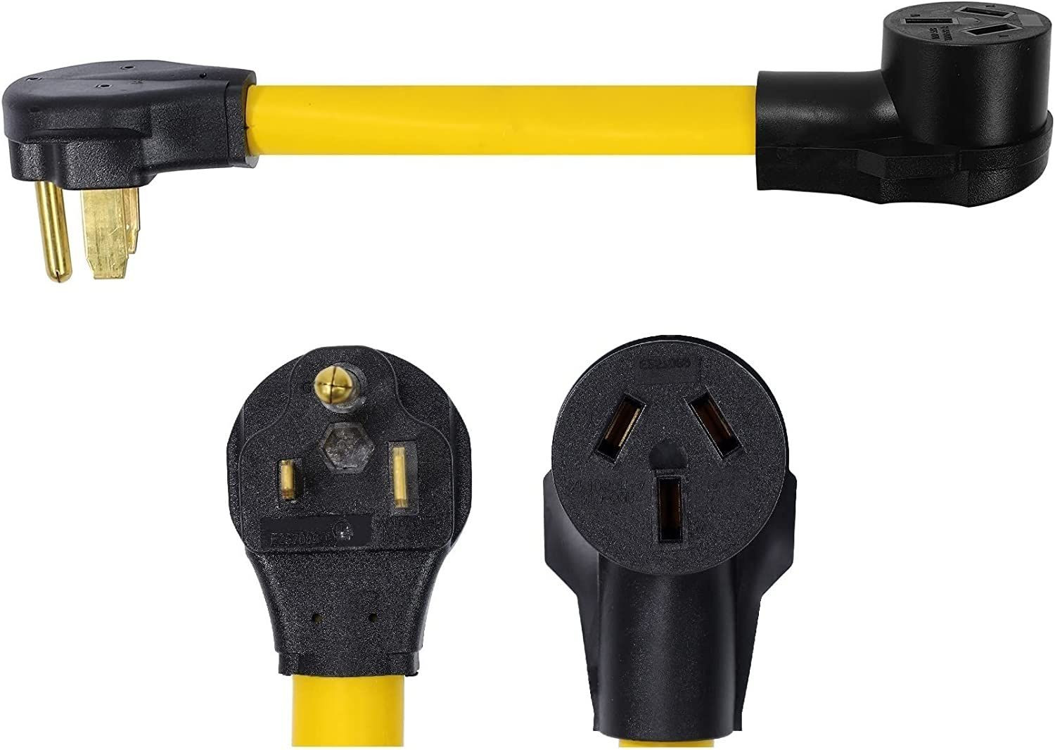 ONETAK NEMA 6-50P to 10-50R 240V 50 Amp 3 Prong Male Plug 50 6-50P/10-50R