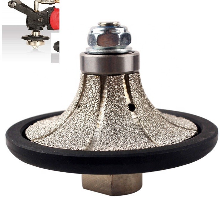 3/8″ 1/2″ 3/4″ 1″ Demi-Bullnose Roundover Diamond Profiler Router Bit Granite